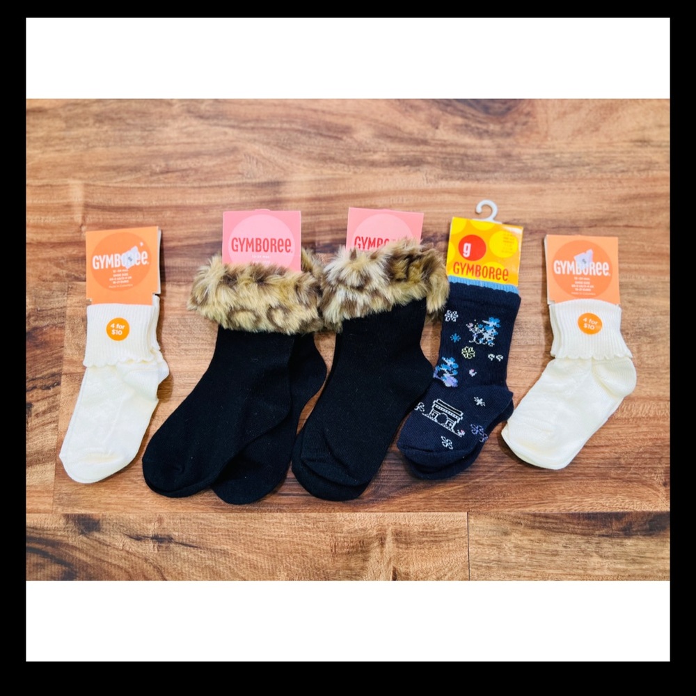 Gymboree Glamour Kitty European Holiday Socks Lot 12-24 months